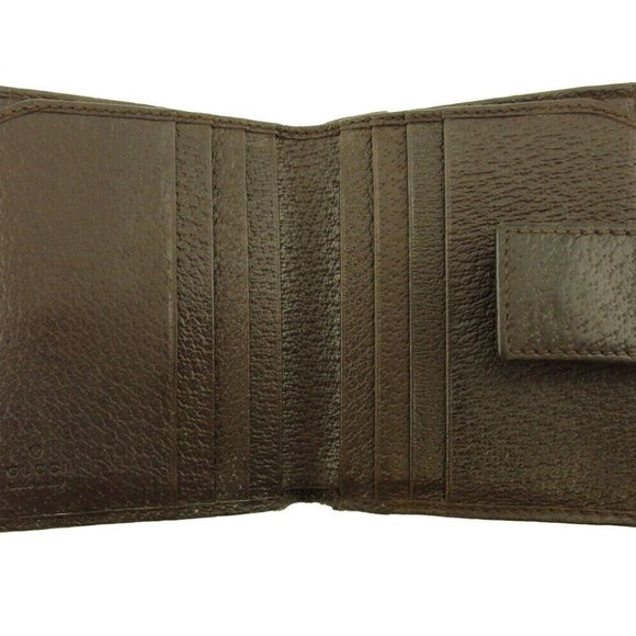 Authenticity guaranteed USED GUCCI  Wallet GG Canvas Beige Canvas x Leather - Picture 5 of 11